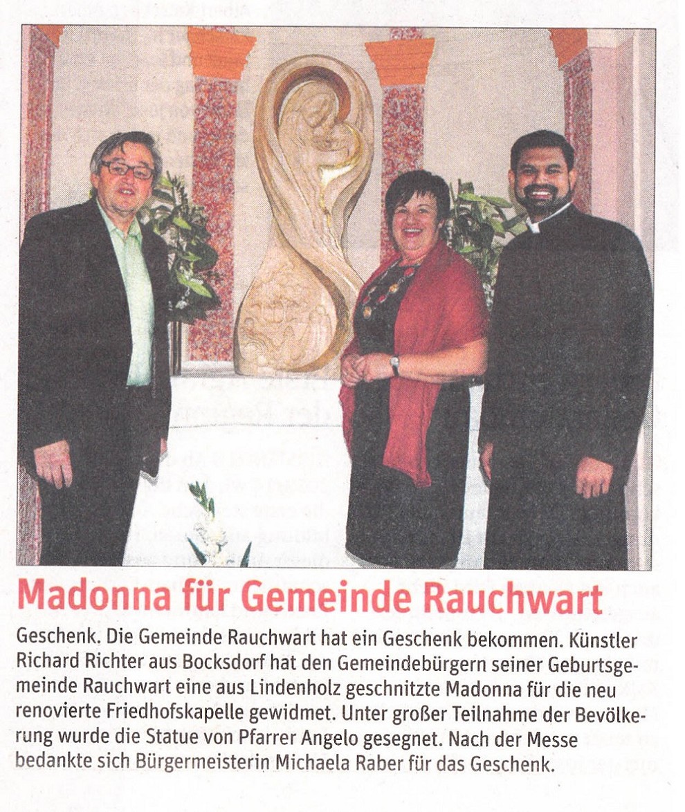 Madonna für die Gemeinde Rauchwart - Sept. 2012
